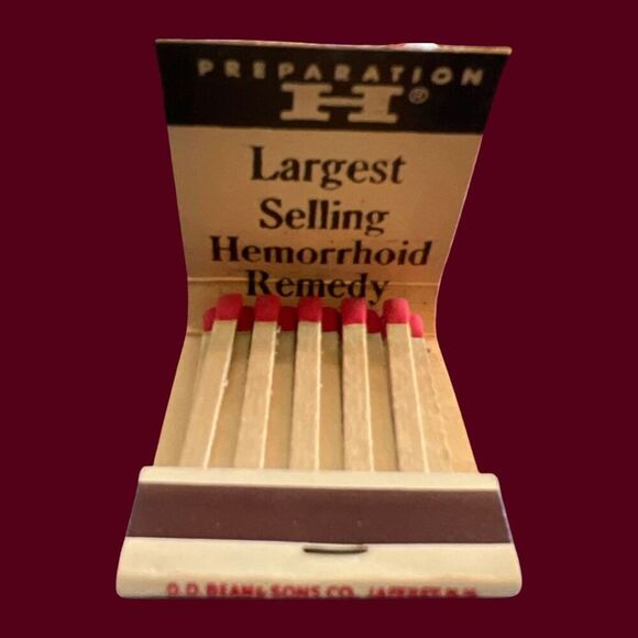 Vintage Dristran Preparation H & Anacin Matchbook Unstruck RARE - Picture 3 of 3